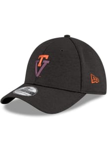 New Era Virginia Tech Hokies Mens Black Shadow Tech Neo 39THIRTY Flex Hat
