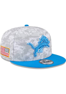 New Era Detroit Lions Grey 2025 Salute to Service Camo Fan Pack 9FIFTY Mens Snapback Hat