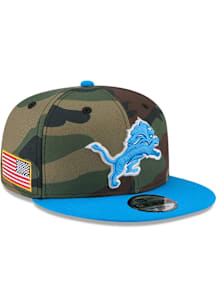 New Era Detroit Lions Green 2025 Salute to Service Camo Fan Pack 9FIFTY Mens Snapback Hat