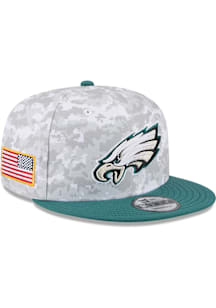 New Era Philadelphia Eagles Grey 2025 Salute to Service Camo Fan Pack 9FIFTY Mens Snapback Hat