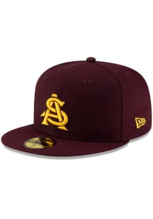 New Era Arizona State Sun Devils Mens Maroon NCAA AC 59FIFTY Fitted Hat
