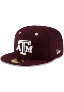 New Era Texas A&amp;M Aggies Mens Maroon NCAA AC 59FIFTY Fitted Hat