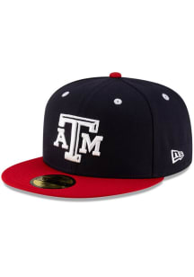 New Era Texas A&amp;M Aggies Mens Navy Blue NCAA AC 59FIFTY Fitted Hat