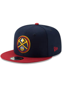 New Era Denver Nuggets Navy Blue Basic 2Tone 9FIFTY Mens Snapback Hat