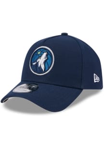 New Era Minnesota Timberwolves 9FORTY A-Frame Adjustable Hat - Navy Blue