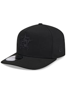 New Era Houston Astros 9FIFTY A-Frame Adjustable Hat - Black