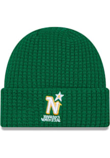 New Era Minnesota North Stars Green Vintage Waffle Cuff Mens Knit Hat