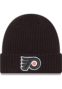 New Era Philadelphia Flyers Black Waffle Cuff Mens Knit Hat