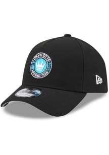 New Era Charlotte FC 9FORTY A-Frame Adjustable Hat - Black