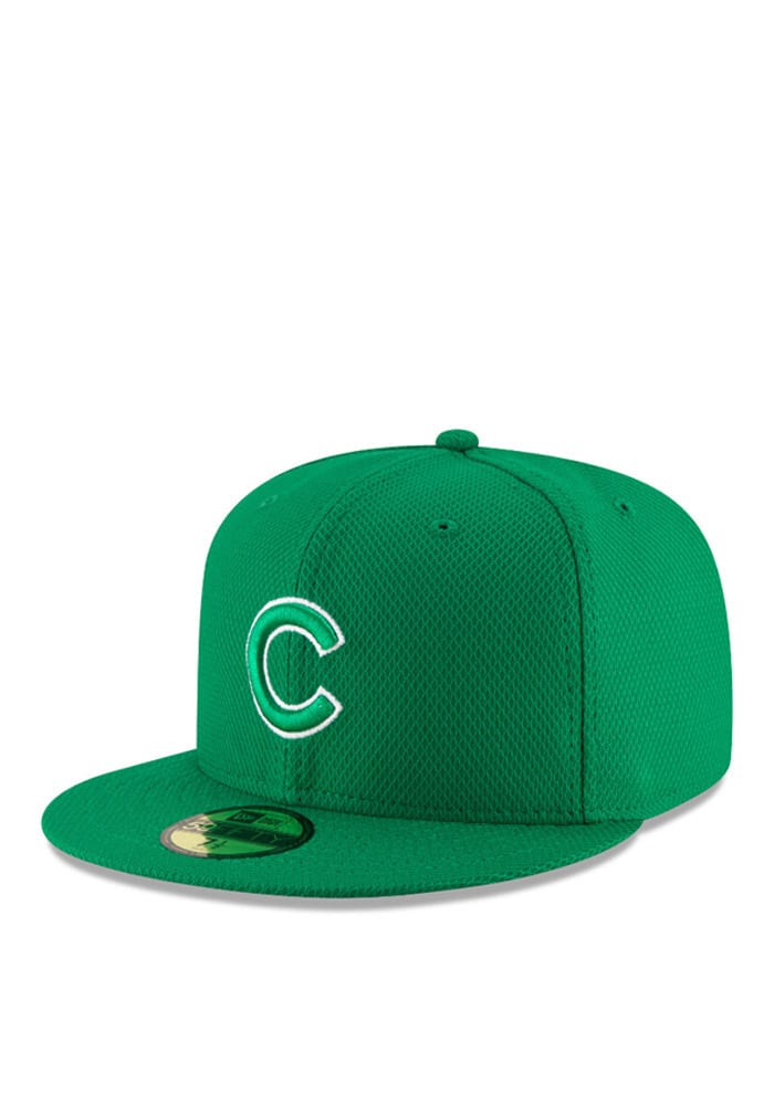 New Era Chicago Cubs Mens Green 2016 St Pattys Day 59FIFTY Fitted Hat