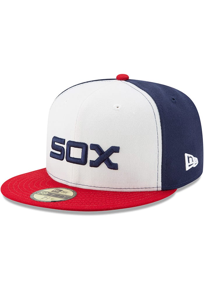 New Era Chicago White Sox Mens Black AC Alt 59FIFTY Fitted Hat