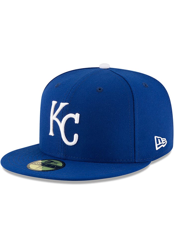 New Era Kansas City Royals Mens Blue AC Game 59FIFTY Fitted Hat