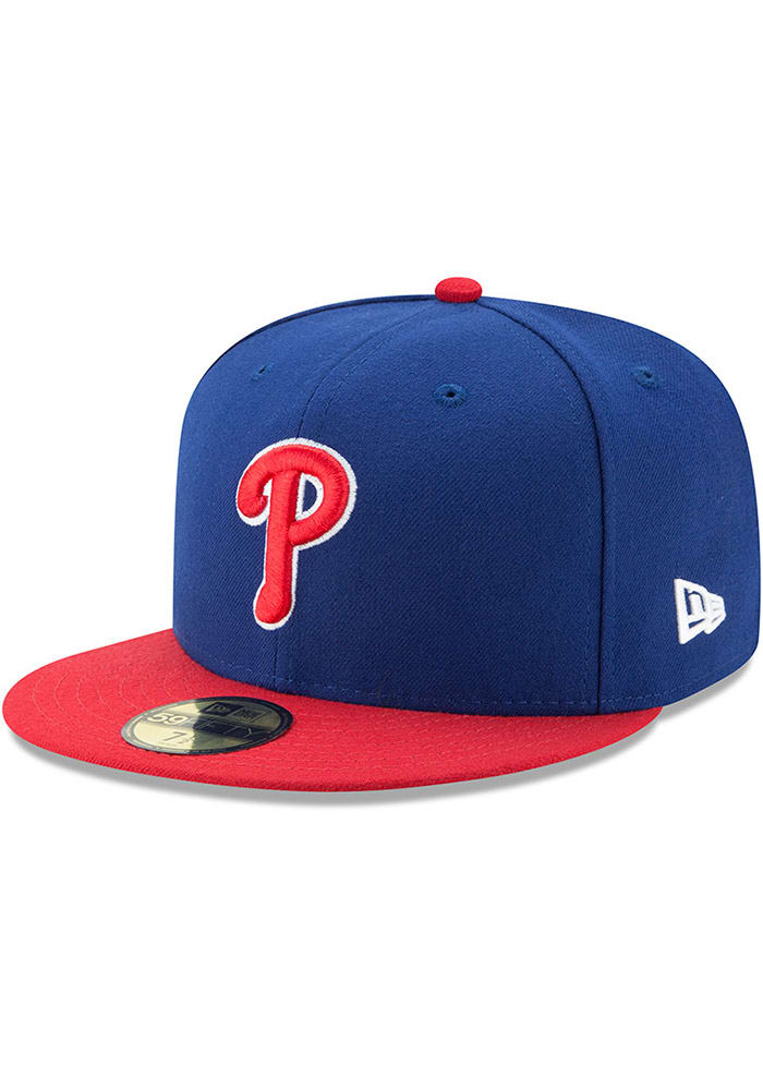 New Era Philadelphia Phillies Mens Blue AC Alt 59FIFTY Fitted Hat