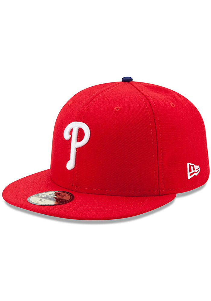 New Era Philadelphia Phillies Mens Red AC GAME 59FIFTY Fitted Hat