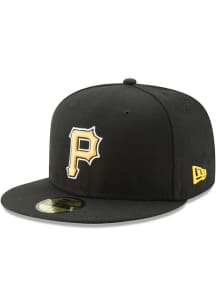 New Era Pittsburgh Pirates Mens Black AC Alt 59FIFTY Fitted Hat