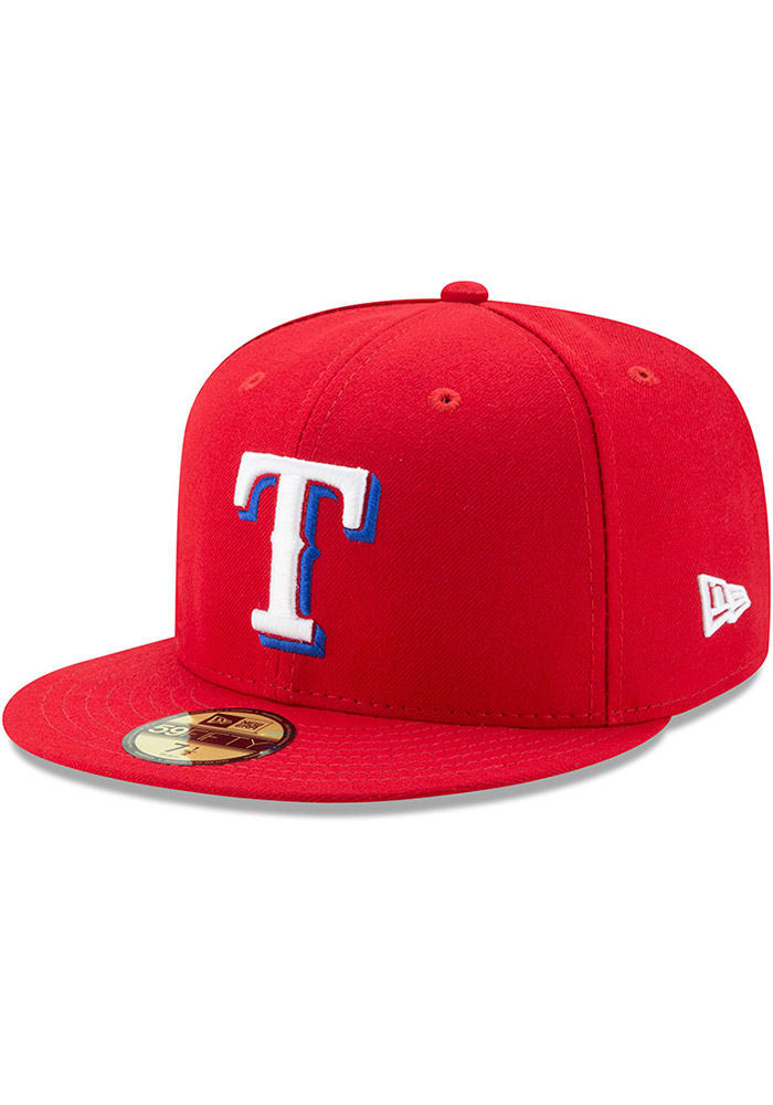 New Era Texas Rangers Mens Red AC Alt 59FIFTY Fitted Hat