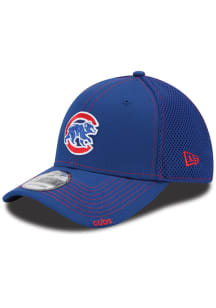 New Era Chicago Cubs Mens Blue Bear Team Neo 39THIRTY Flex Hat