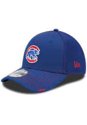 New Era Chicago Cubs Mens Blue Bear Team Neo 39THIRTY Flex Hat