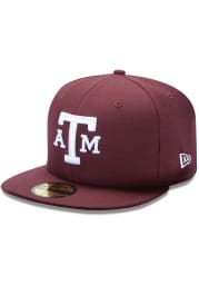 New Era Texas A&M Aggies Mens Maroon College 59FIFTY Fitted Hat