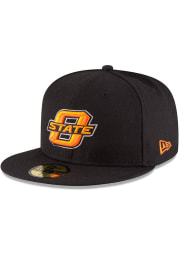 New Era Oklahoma State Cowboys Mens Black College 59FIFTY Fitted Hat