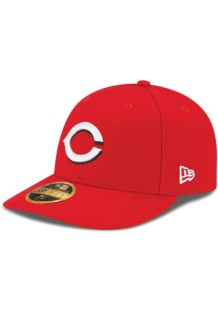 New Era Men's Cincinnati Reds 59Fifty Home Red Low Crown Authentic Hat