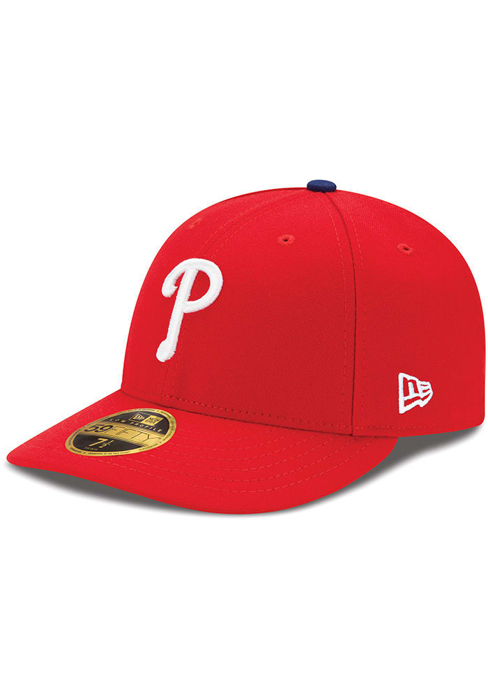 New Era Philadelphia Phillies Mens Red AC Game LC 59FIFTY Fitted Hat