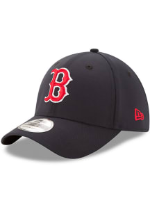 New Era Boston Red Sox Mens Navy Blue Team Classic 39THIRTY Flex Hat