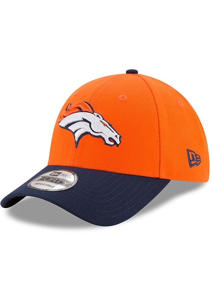 Men's New Era Black Denver Broncos Throwback The League 9FORTY Adjustable Hat