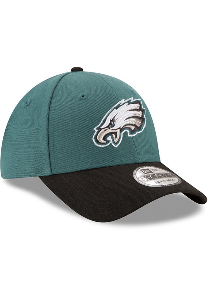 New Era Black Philadelphia Eagles The League Throwback 9FORTY Adjustable Hat