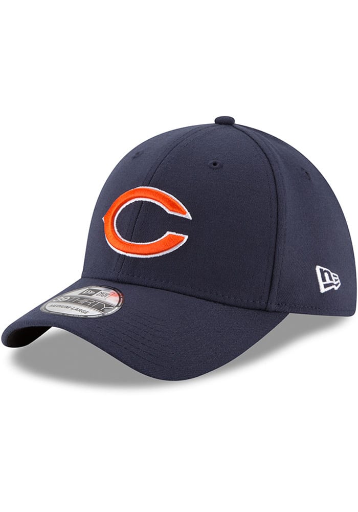 Men's New Era Orange/Navy Chicago Bears 2023 Sideline 39THIRTY Flex Hat