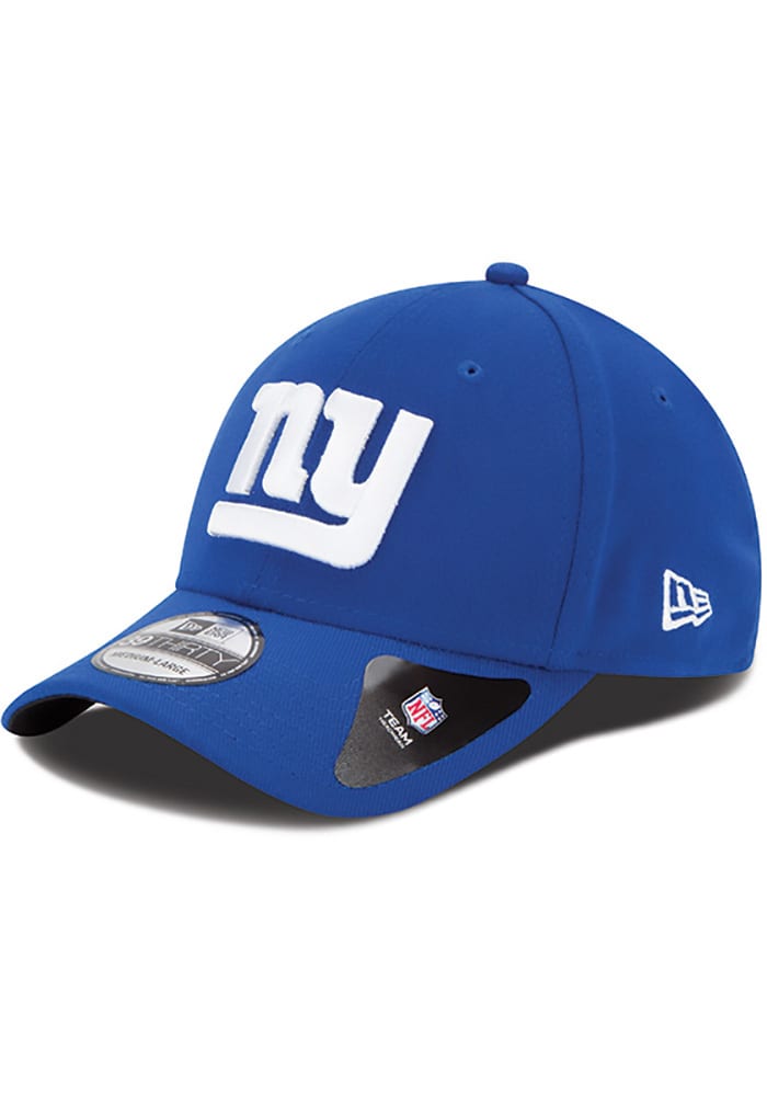 New Era New York Giants Mens Blue Team Classic 39THIRTY Flex Hat