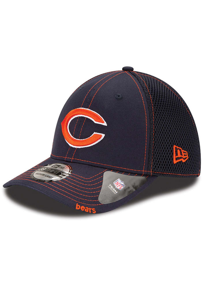 Men's New Era Navy Chicago Bears Outline 9FORTY Snapback Hat