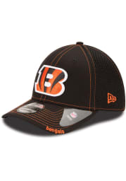 New Era Cincinnati Bengals Mens Black Team Neo 39THIRTY Flex Hat