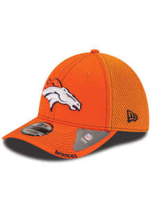 New Era Denver Broncos Mens Navy Blue Team Neo 39THIRTY Flex Hat