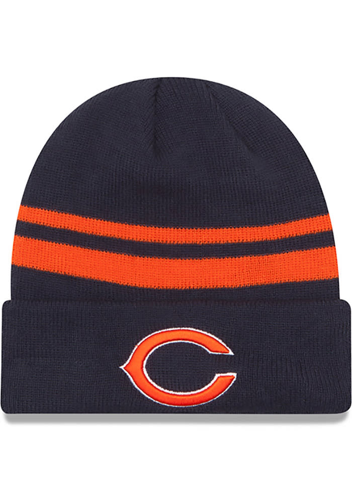 New Era Chicago Bears Navy Blue Cuff Mens Knit Hat