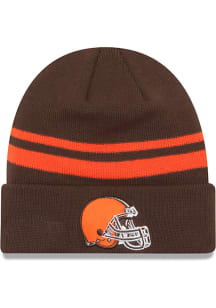 New Era Cleveland Browns Brown Cuff Mens Knit Hat