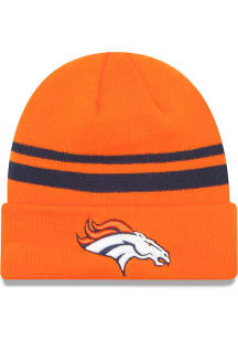 New Era Denver Broncos Navy Blue Cuff Mens Knit Hat