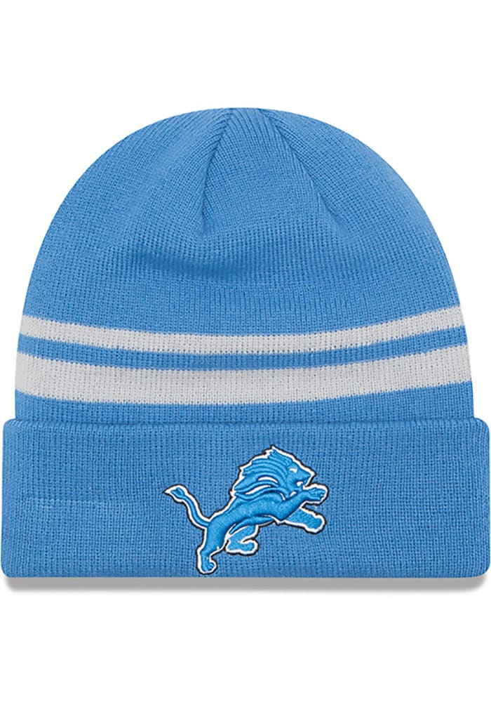 New Era Detroit Lions Blue Cuff Mens Knit Hat