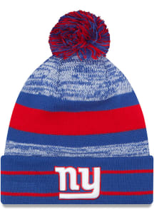 New Era New York Giants Blue Cuff Pom Mens Knit Hat