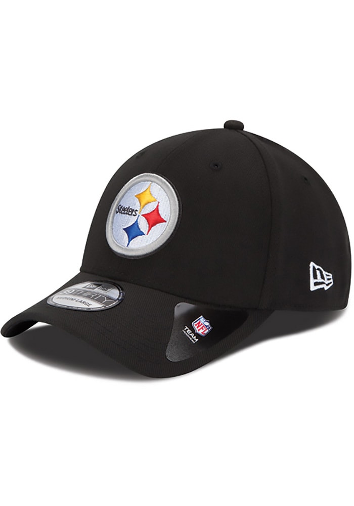New Era Pittsburgh Steelers Black Jr Team Classic 39THIRTY Adjustable Toddler Hat