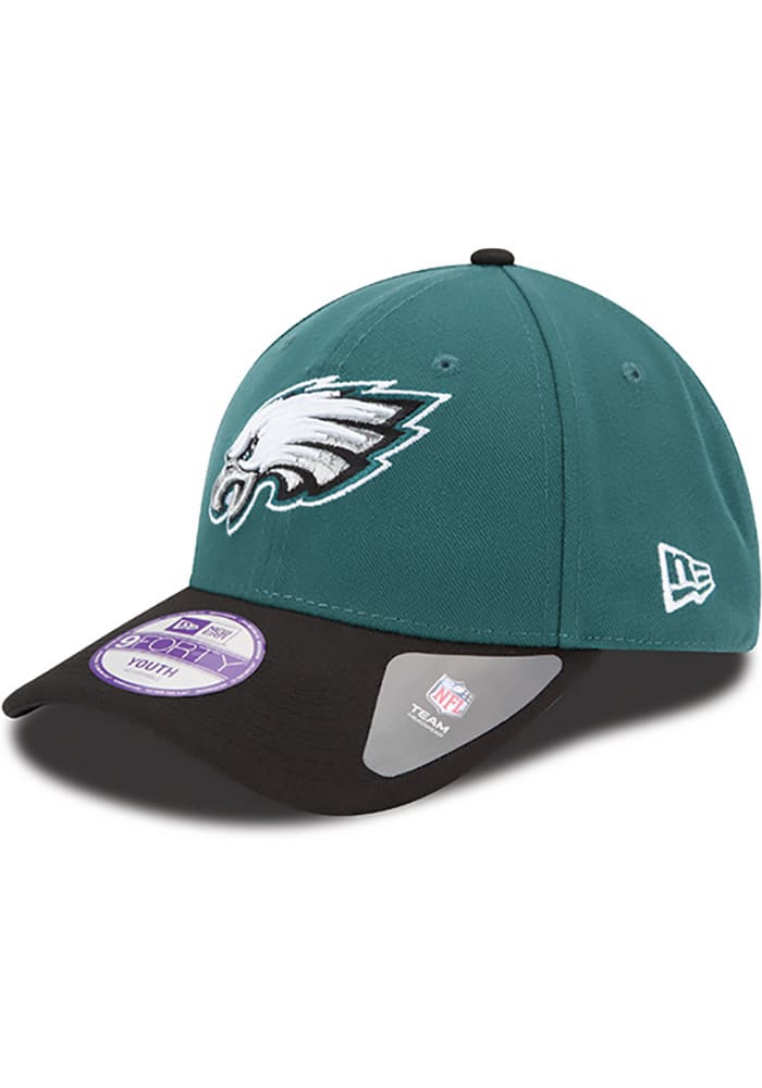 Philadelphia Eagles Midnight Green Jr The League 9FORTY Youth Adjustable Hat