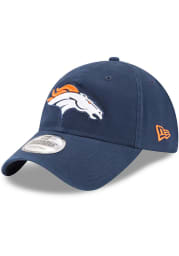 New Era Denver Broncos Core Classic 9TWENTY Adjustable Hat - Navy Blue