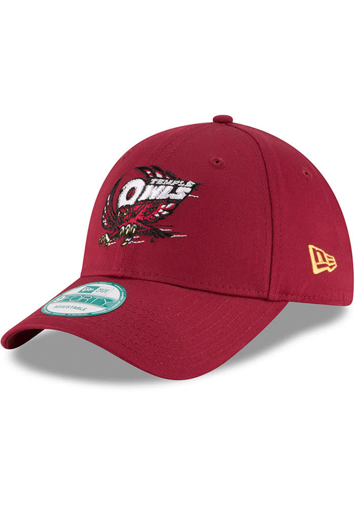 New Era Temple Owls The League 9FORTY Adjustable Hat - Cardinal