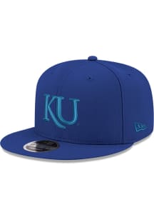 New Era Kansas Jayhawks Blue Tonal 9FIFTY Mens Snapback Hat