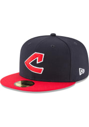 New Era Cleveland Indians Mens Blue 1973 Cooperstown Wool 59FIFTY Fitted Hat