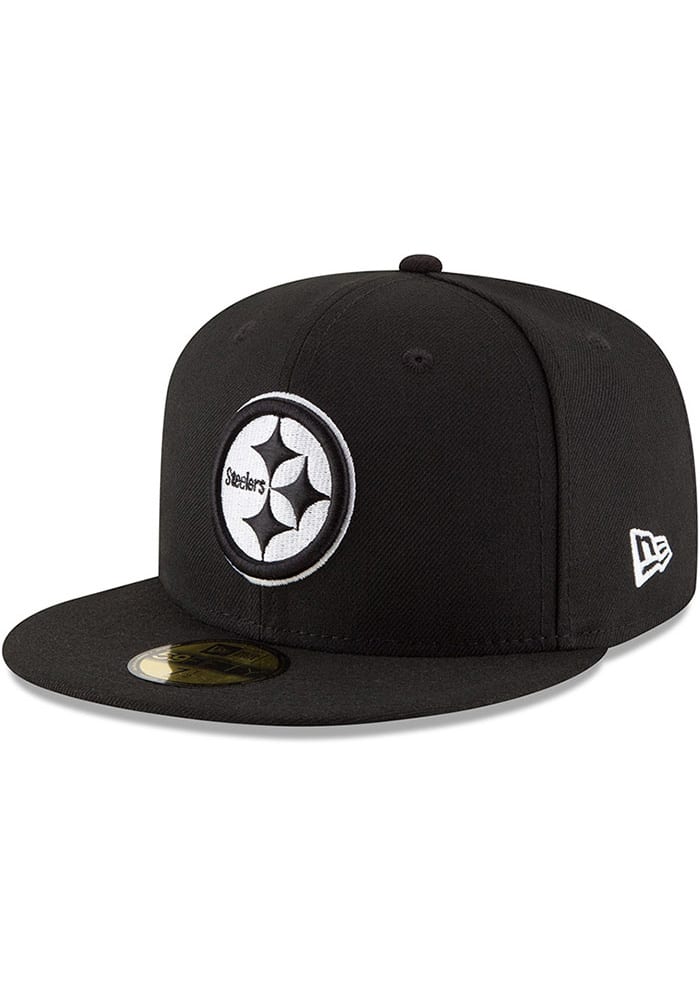 New Era Pittsburgh Steelers Mens Black Basic 59FIFTY Fitted Hat