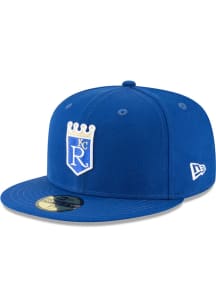 New Era Kansas City Royals Mens Blue 1971 Cooperstown Wool 59FIFTY Fitted Hat