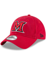 New Era Miami RedHawks Core Classic 9TWENTY Adjustable Hat - Grey