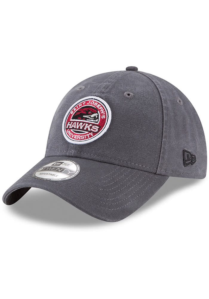 New Era Saint Josephs Hawks Core Classic 9TWENTY Adjustable Hat - Grey
