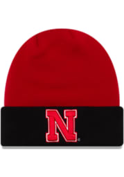 New Era Nebraska Cornhuskers Red Cuff Mens Knit Hat